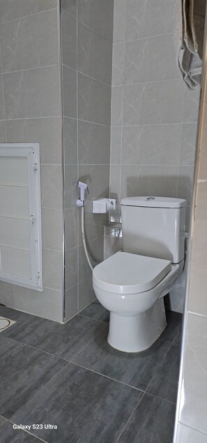 Towels, soap, toilet paper