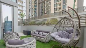 Appartement Confort, 1 chambre, vue ville | Balcon