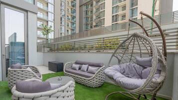 Comfort Apartment, 1 Bedroom, City View | Balcony