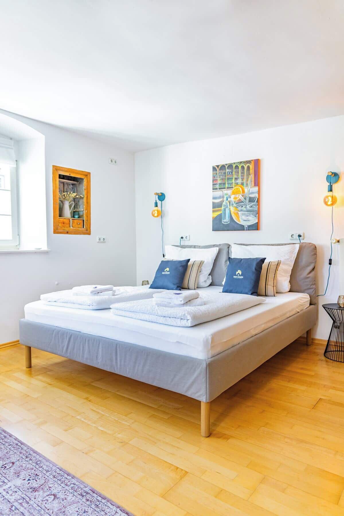 2 Schlafzimmer, Schreibtisch, kostenloses WLAN, Bettwäsche