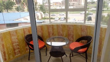 Enkeltrom – basic, byutsikt | Utsikt fra rommet