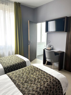 Bureau, chambres insonorisées, Wi-Fi gratuit, draps fournis