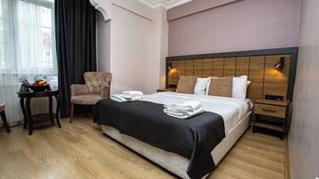 In-room safe, desk, laptop workspace, blackout drapes