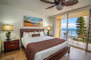 In-room safe, iron/ironing board, WiFi, bed sheets - Royal Kahana Maui 504 Ocean View Studio (Lahaina)