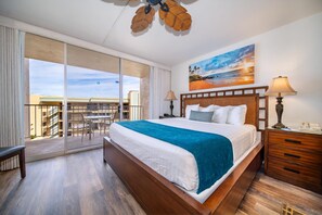 In-room safe, iron/ironing board, WiFi, bed sheets - Royal Kahana Maui 803 Ocean View Studio (Lahaina)