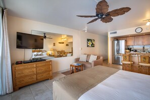 In-room safe, iron/ironing board, WiFi, bed sheets