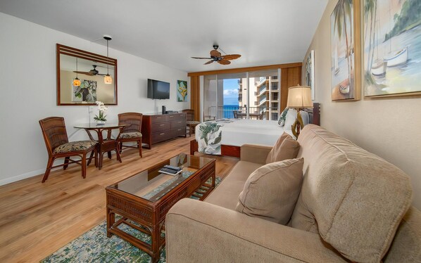 In-room safe, iron/ironing board, WiFi, bed sheets