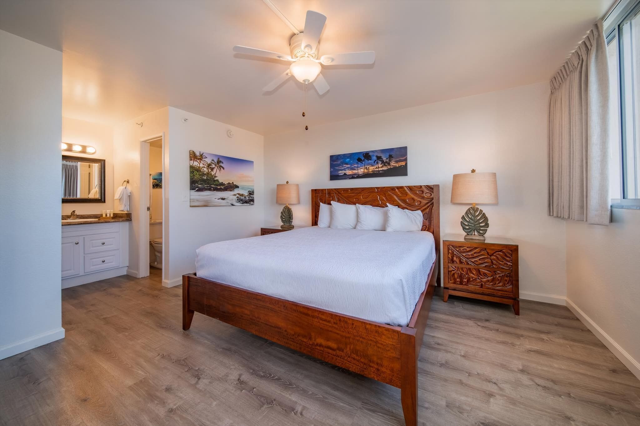 2 bedrooms, in-room safe, iron/ironing board, WiFi