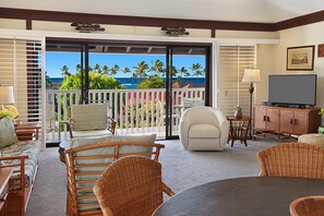 Living area - Kiahuna Plantation Resort Partial Ocean 2 Bedroom (Koloa)