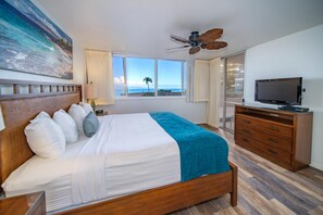 1 quarto, cofres nos quartos, ferros/tábuas de passar roupa