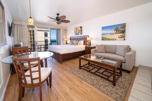 In-room safe, iron/ironing board, WiFi, bed sheets - Royal Kahana Maui 919 Ocean View Studio (Lahaina)