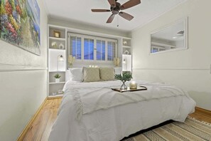 3 bedrooms, iron/ironing board, travel cot, WiFi