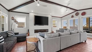 House, Multiple Beds (Dolphin Overlook) | Living area | TV - Dolphin Overlook (Santa Rosa Beach)