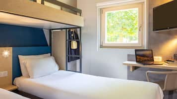 Standard Room, Multiple Beds | Laptop workspace, blackout drapes, soundproofing, iron/ironing board