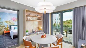 1 sovrum, minibar, värdeförvaringsskåp på rummet och unika möbler