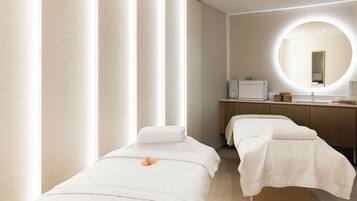 Sauna, hot tub, steam room, massages