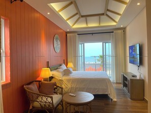 Junior Villa, Beach View | Desk, laptop workspace, blackout drapes, soundproofing - Nova Oasis Villas Sea View Phan Thiet (Phan Thiet)