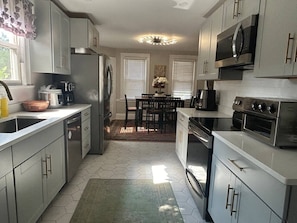 Microwave, oven, stovetop, dishwasher