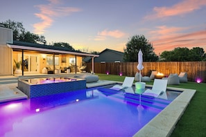 A heated pool