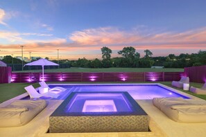 A heated pool