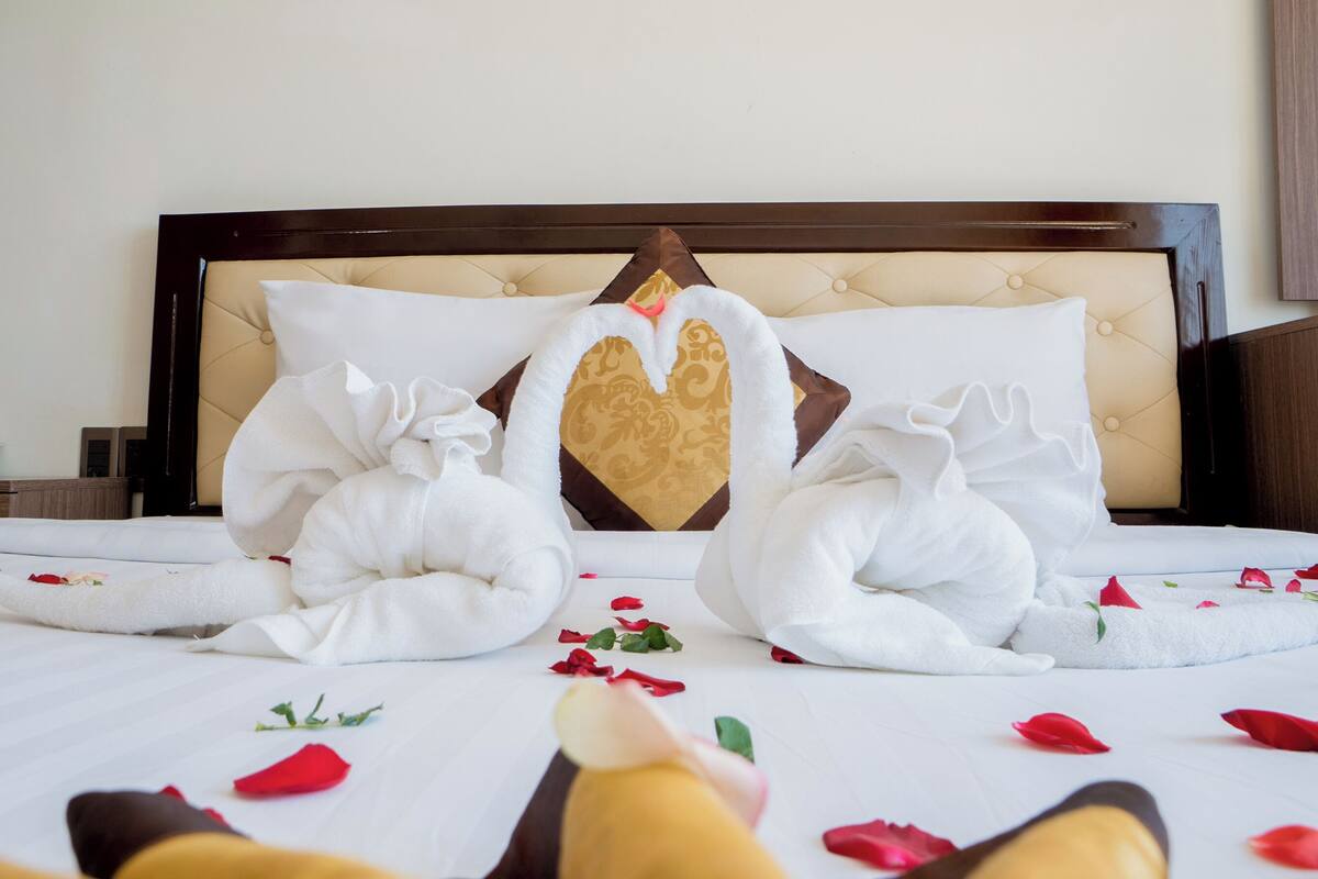 Deluxe Double Room, Balcony, City View | Desk, laptop workspace, free WiFi