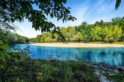Modern Rustic Ski Chalet with Saco River Access