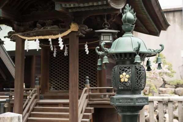 Blick von der Unterkunft