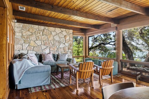 Cabins on the Lake - Boat Dock - Firepit