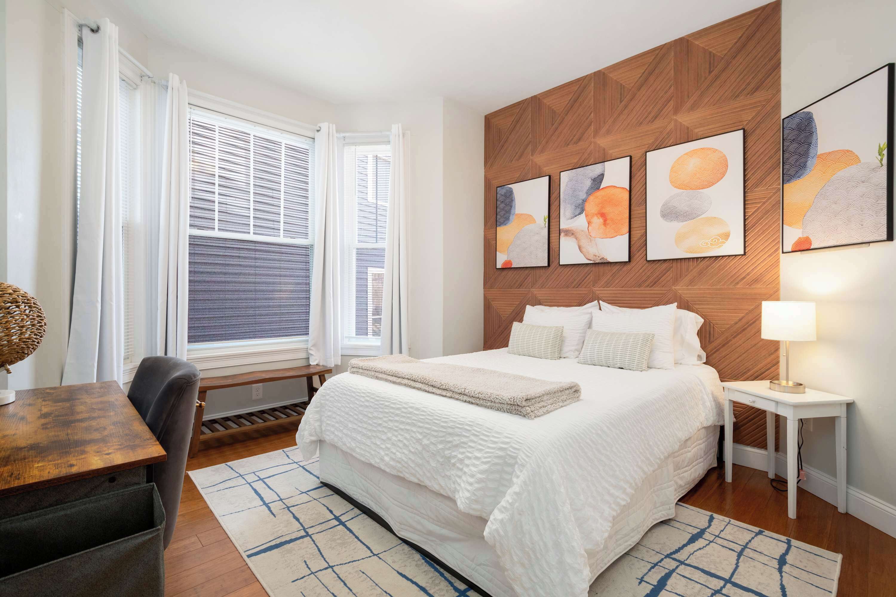 1 sovrum, skrivbord, strykjärn/strykbräda och gratis wi-fi