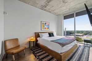 Condo, 1 King Bed with Sofa bed, City View | 1 bedroom, hypo-allergenic bedding, blackout curtains - 1BR Condo on Rainey St with Pool & Views (Austin)