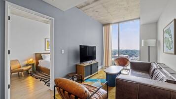 Appart'hÎtel, 1 trÚs grand lit et 1 canapé-lit, vue ville