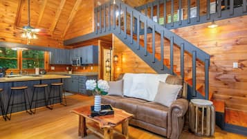 Smart TV, fireplace, video games