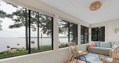 Direct Sebago Lake Waterfront - Sandy Beach, Dock & Mooring - 3BR/2BA +more