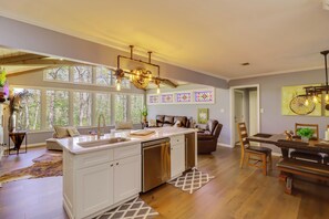 Interior - Lakeside Retreat on 10 Secluded Wooded Acres at the Raccoon Lakehouse (Greers Ferry)