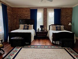 Estudio Deluxe, 2 camas dobles | Minibar, decoración individual, mobiliario individual