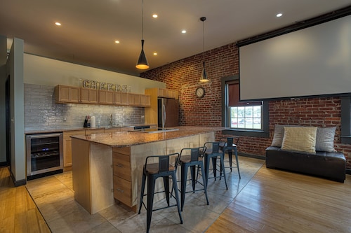 Rooftop Views | Upper Unit with Garage & Rooftop Deck | Downtown Evansville |...