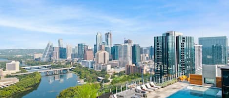 Condo, 1 King Bed with Sofa bed, City View | City view