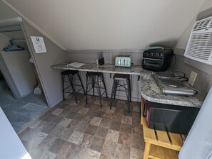 Fridge, microwave, coffee/tea maker, toaster - Riverside Point Resort #9 | 0 Bed, 1 Bath (Park Rapids)