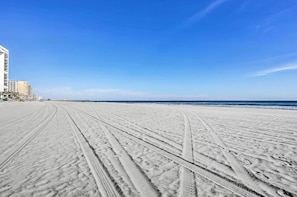 Enjoy a serene beach experience with access to the shore.