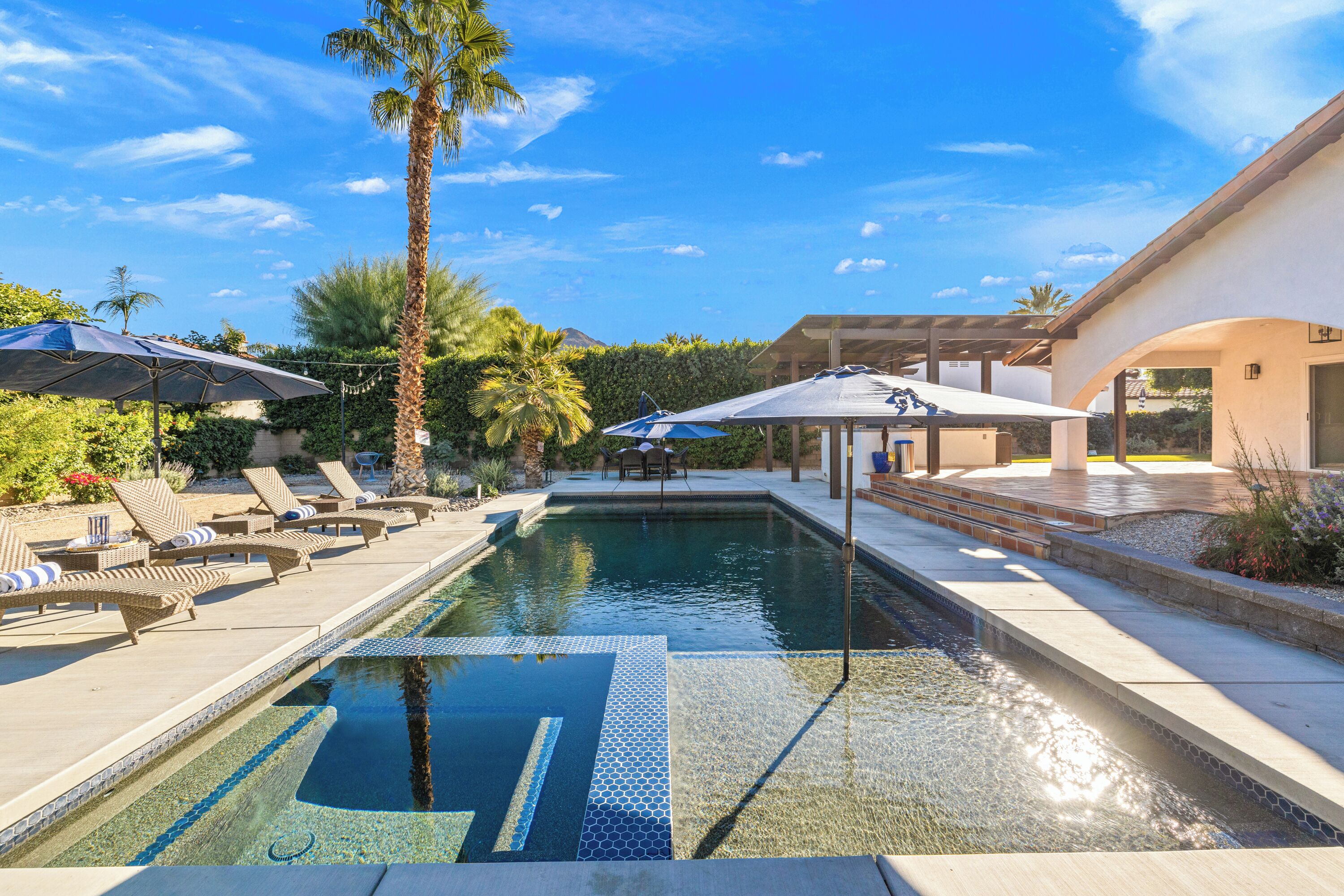 A heated pool
