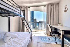2 bedrooms, iron/ironing board, WiFi, bed sheets