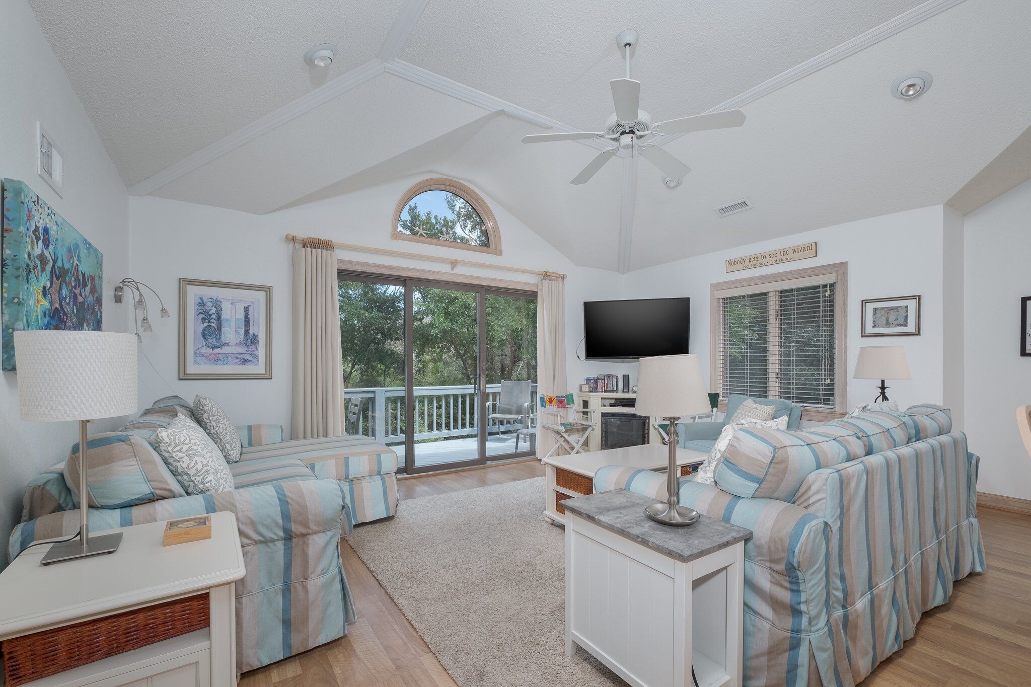 TV, fireplace, video games, DVD player