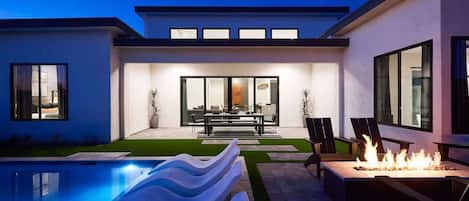 A heated pool