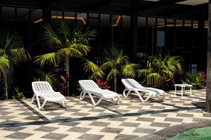 Terrace/patio - Seascape Tulum Condo, near the beach with a sea-view rooftop and infinity pool (Xpu Ha)
