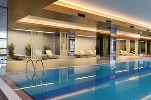 Indoor pool, seasonal outdoor pool