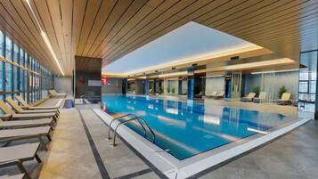 Indoor pool, seasonal outdoor pool