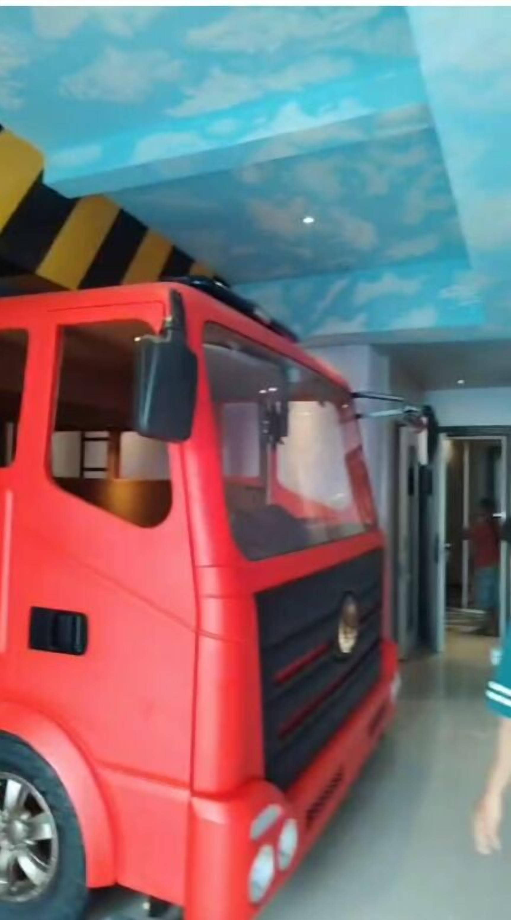 Firetruck Theme | Premium bedding, desk, free WiFi