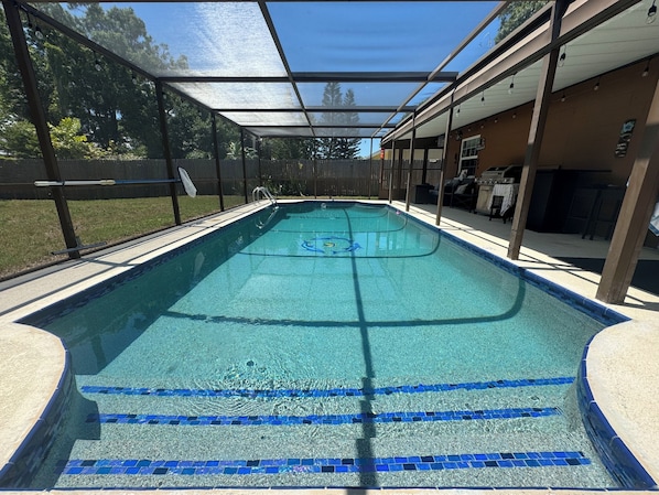 Una piscina climatizada