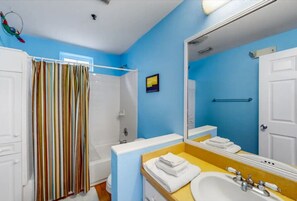 Hair dryer, towels