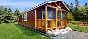 Charming Coastal Retreat with Ocean Views, Porch and Private Cabin